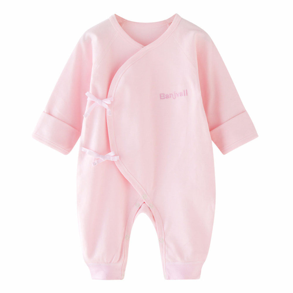 Baby jumpsuit romper clothes long-sleeved pajamas pure cotton spring autumn