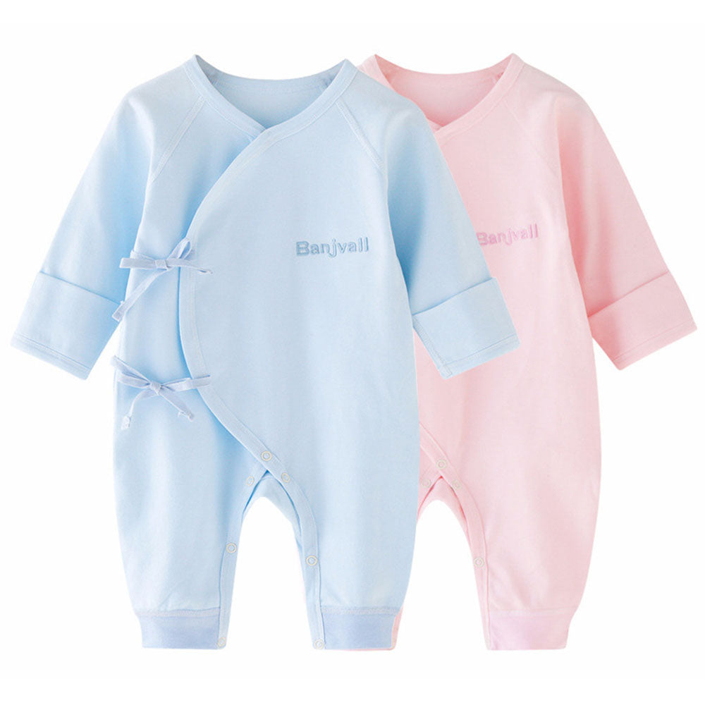 Baby jumpsuit romper clothes long-sleeved pajamas pure cotton spring autumn