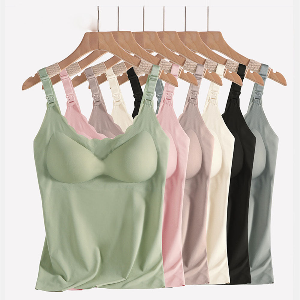 Nursing Camisole Set: Non-Marking Underwear & Soft Loungewear for Moms