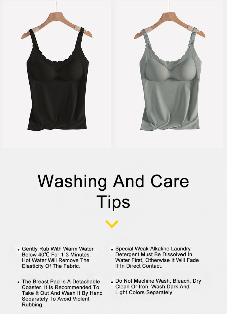 Nursing Camisole Set: Non-Marking Underwear & Soft Loungewear for Moms