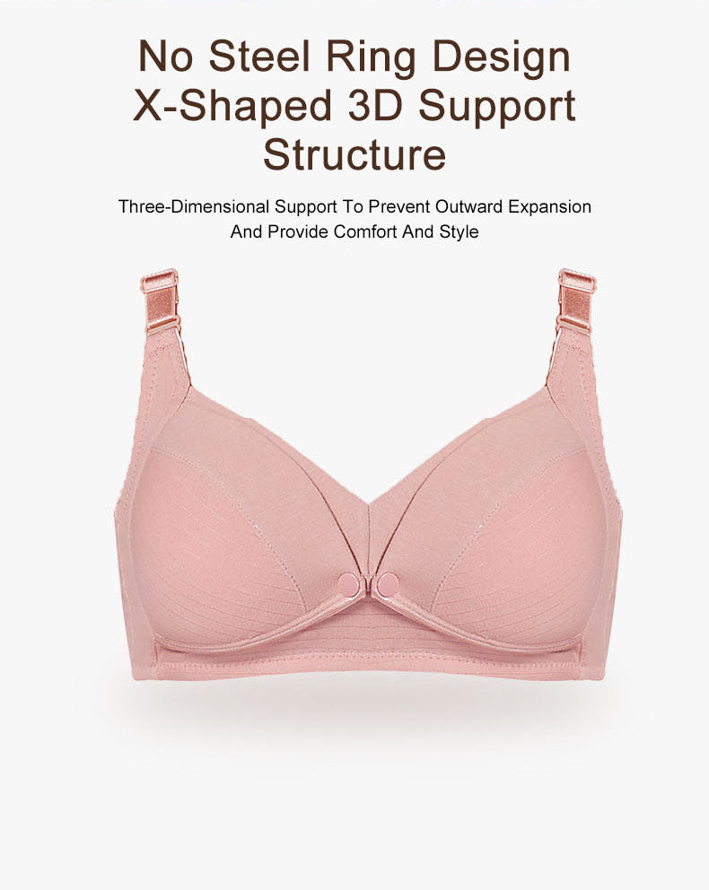 Breastfeeding bras pure cotton Gathering and anti-sagging bras Postpartum nursing bras