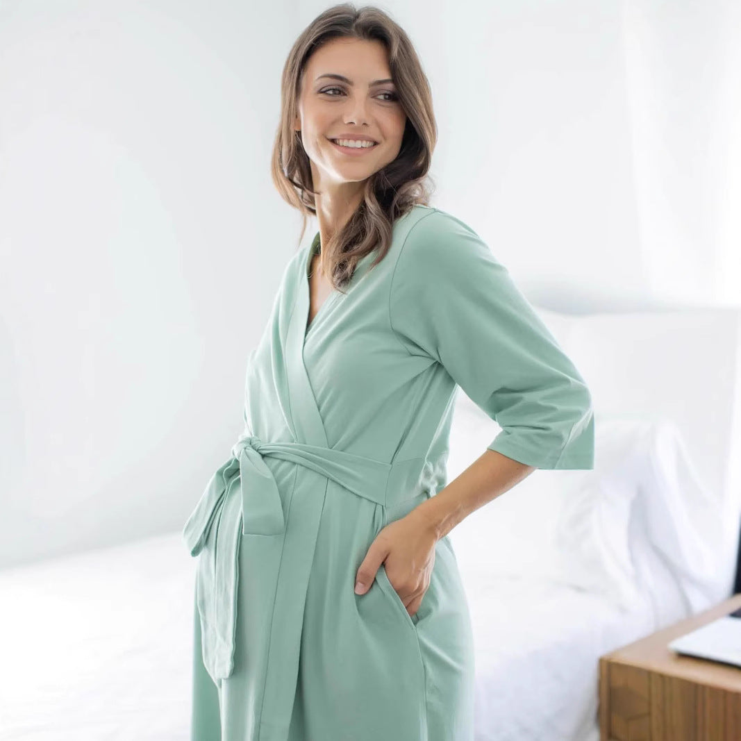 Mom Baby Matching Set:Cozy Swaddle Robe