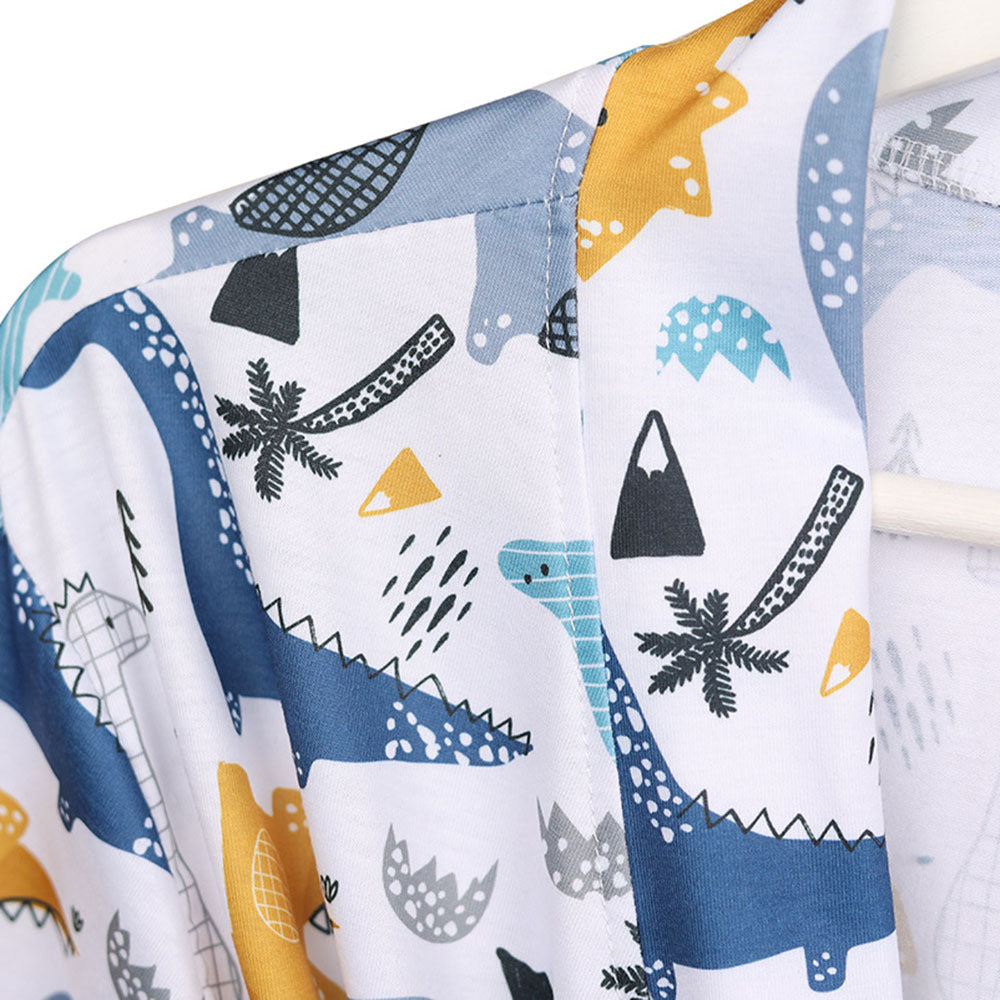 Mom Baby Matching Set:Cozy Swaddle Robe 4 Pieces Set
