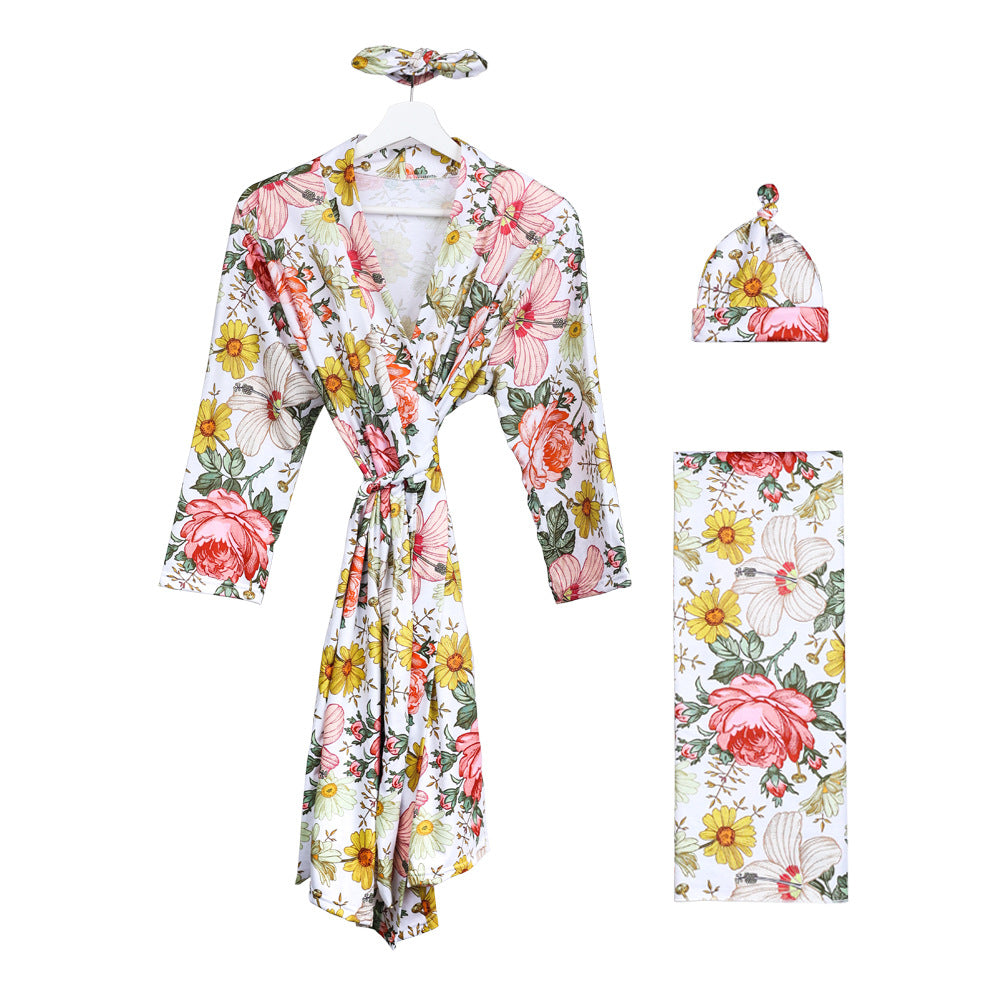Mom Baby Matching Set: Cozy Swaddle Robe