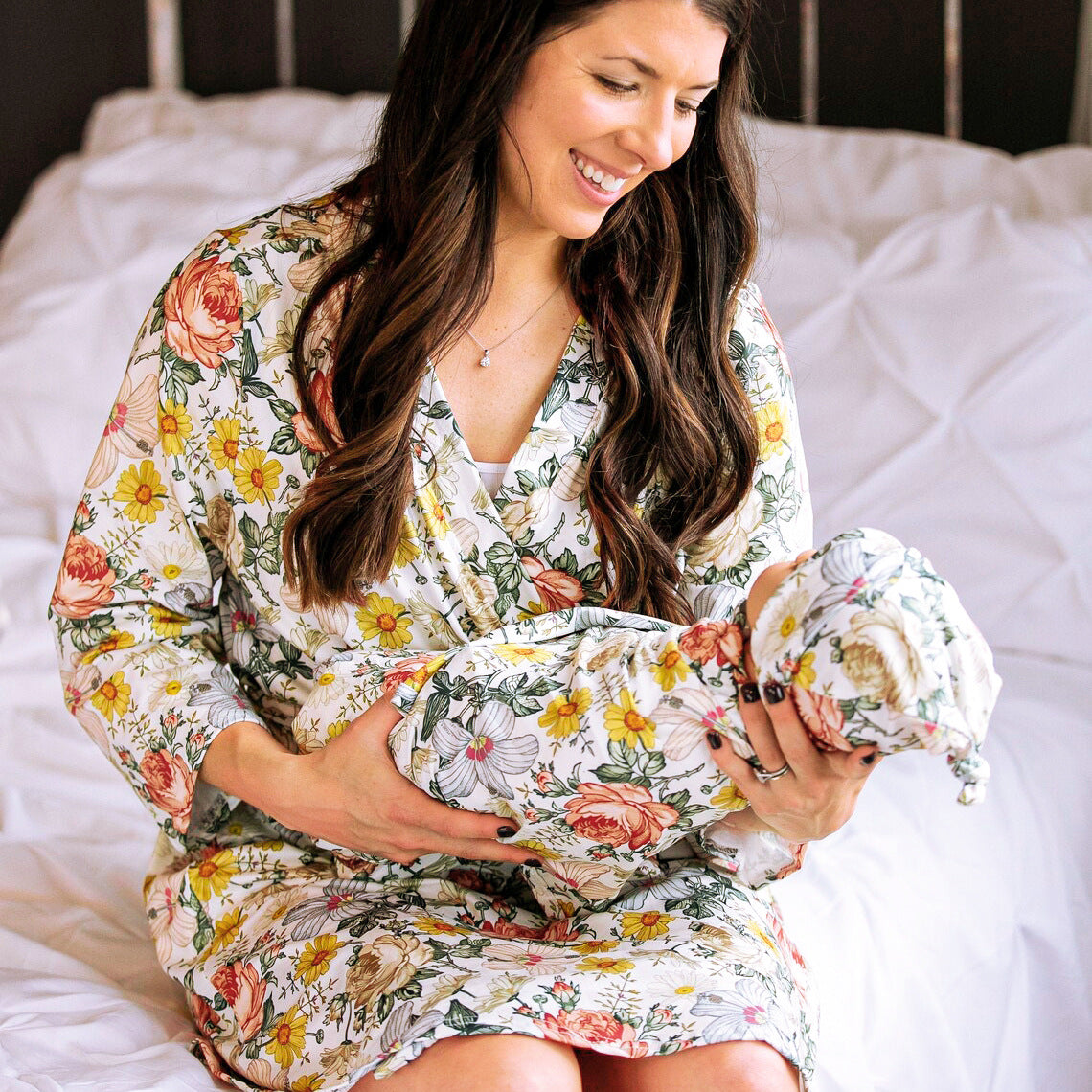Mom Baby Matching Set: Cozy Swaddle Robe