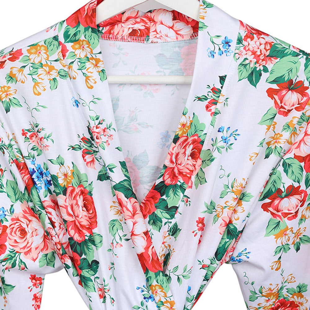 Mom Baby Floral Matching Set: Cozy Robe Swaddle