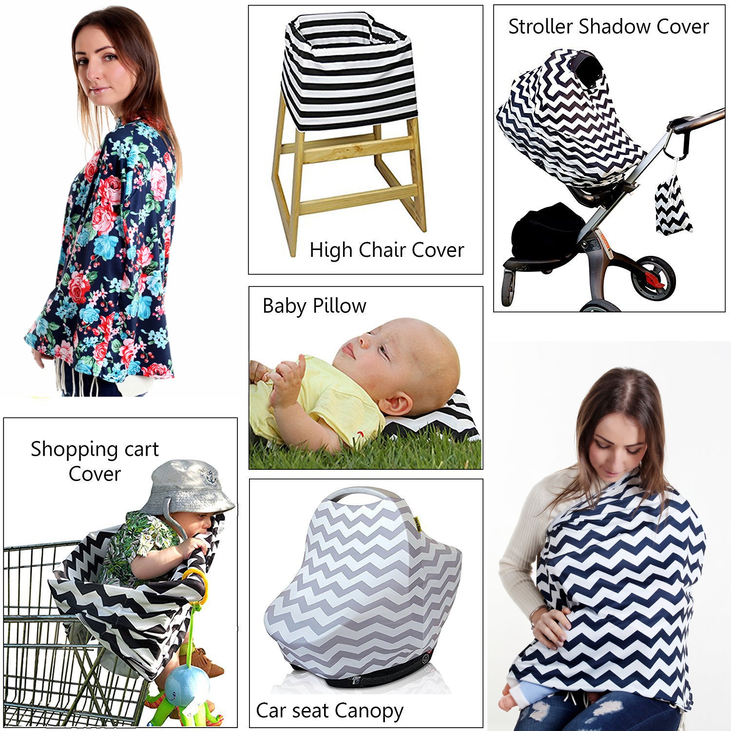 Nursing Scarf baby swaddle car towel nursing towel Multifunctional