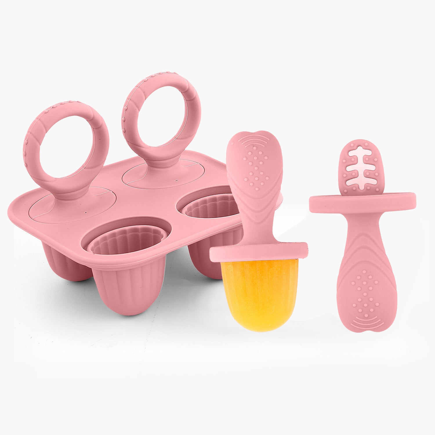 Silicone Baby teething food supplement chewy teething popsicle ice cream popsicle mold