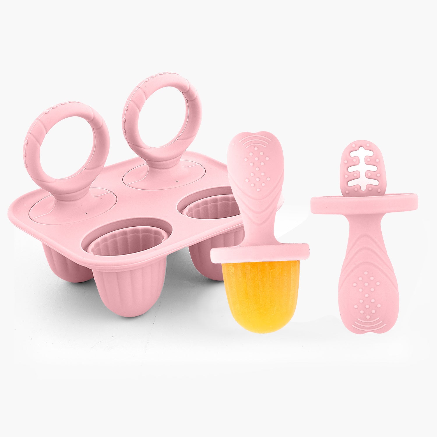 Silicone Baby teething food supplement chewy teething popsicle ice cream popsicle mold