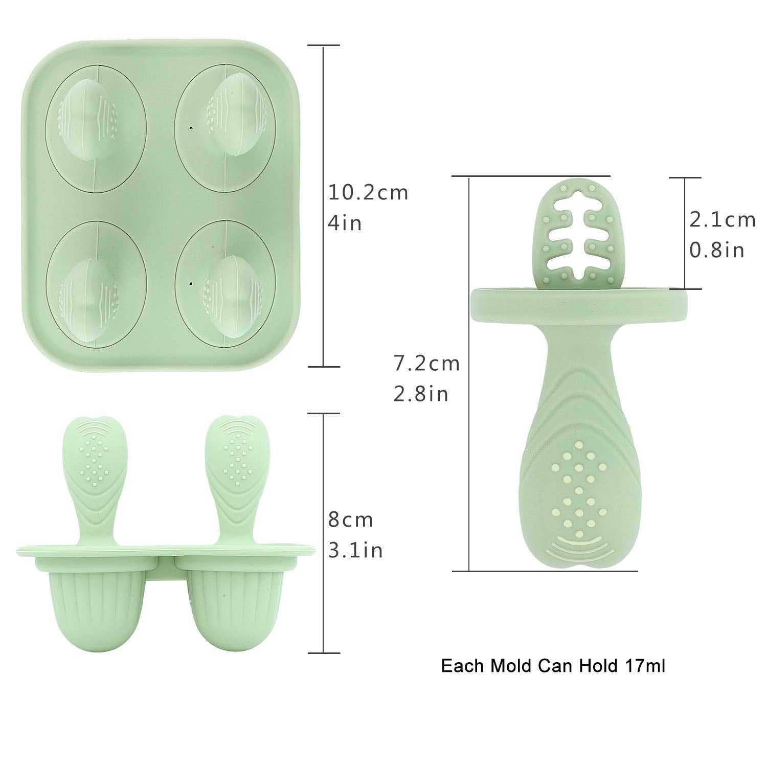 Silicone Baby teething food supplement chewy teething popsicle ice cream popsicle mold