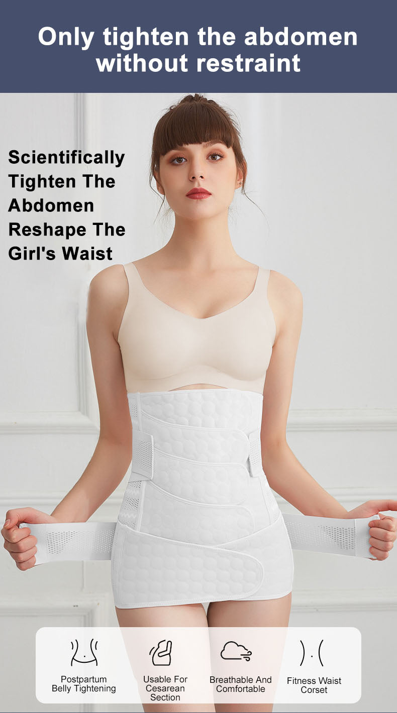 Postpartum Waist Belt Set: 4-Pack Tummy Support & Comfort
