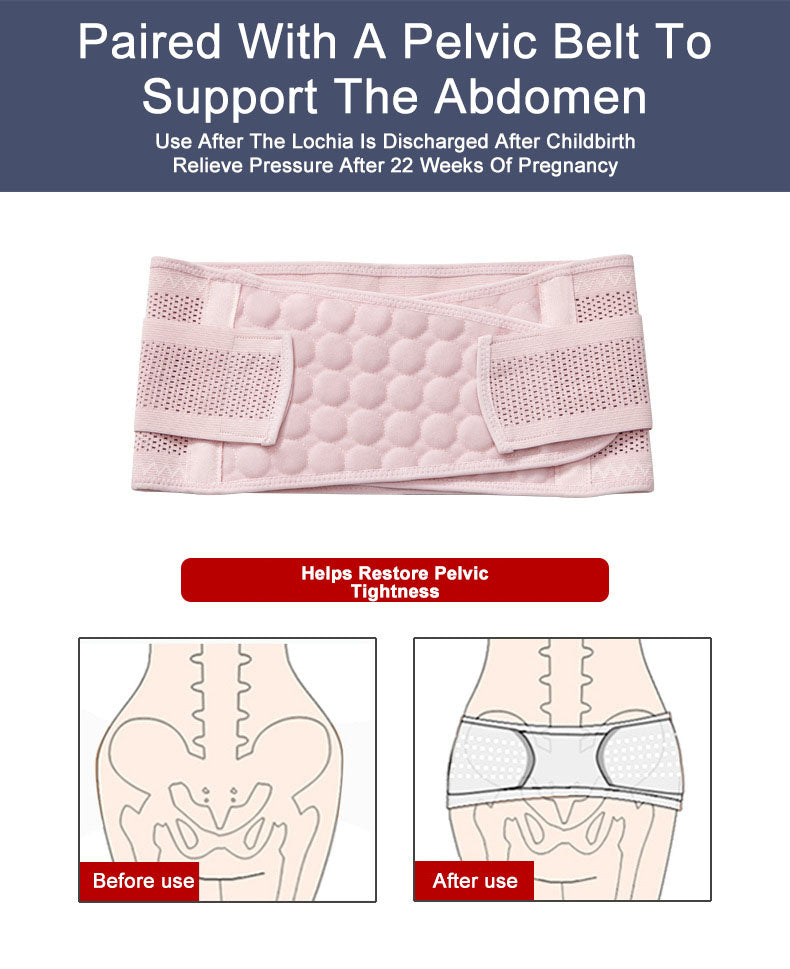 Postpartum Waist Belt Set: 4-Pack Tummy Support & Comfort