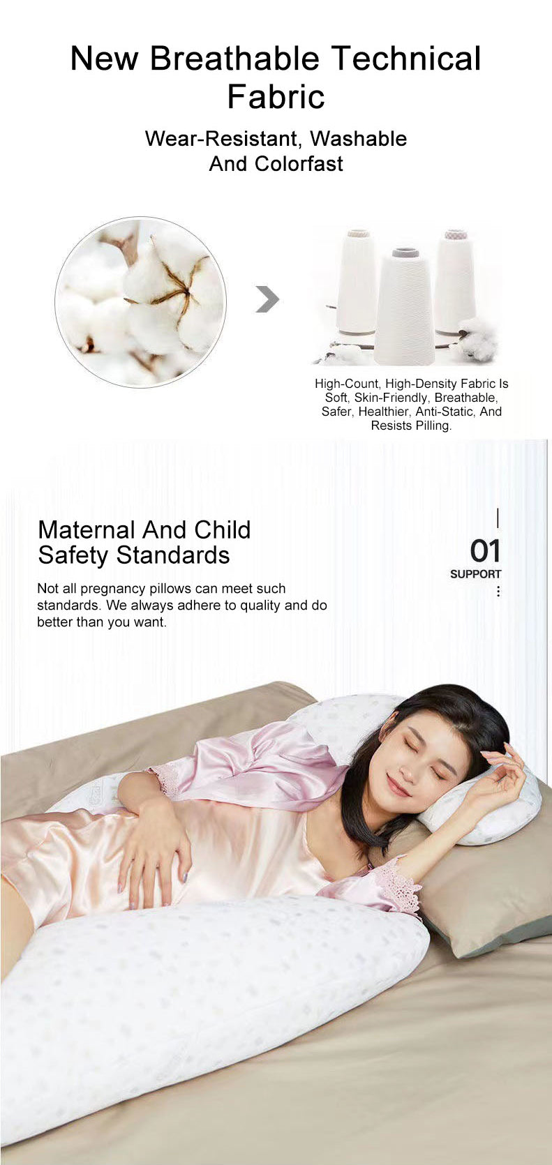 Waist protection side sleeping pillow