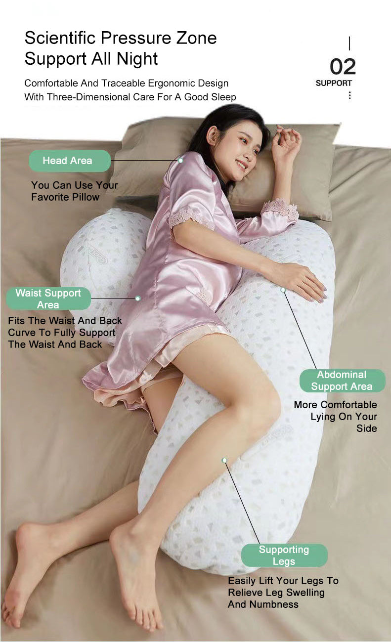 Waist protection side sleeping pillow