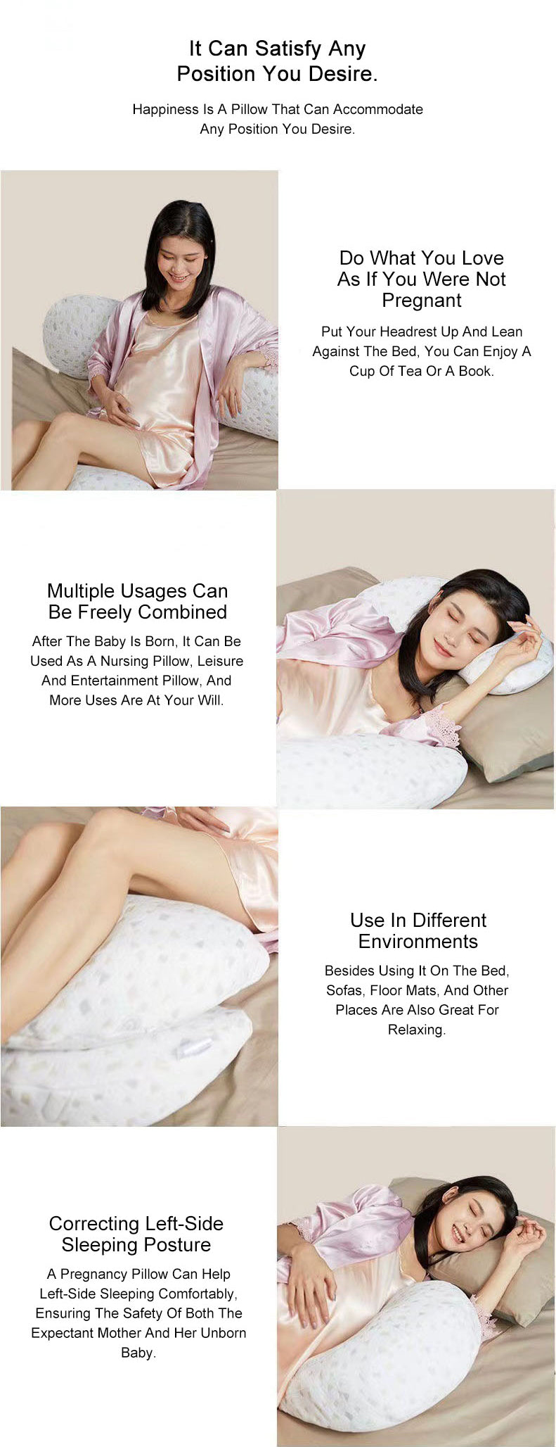 Waist protection side sleeping pillow