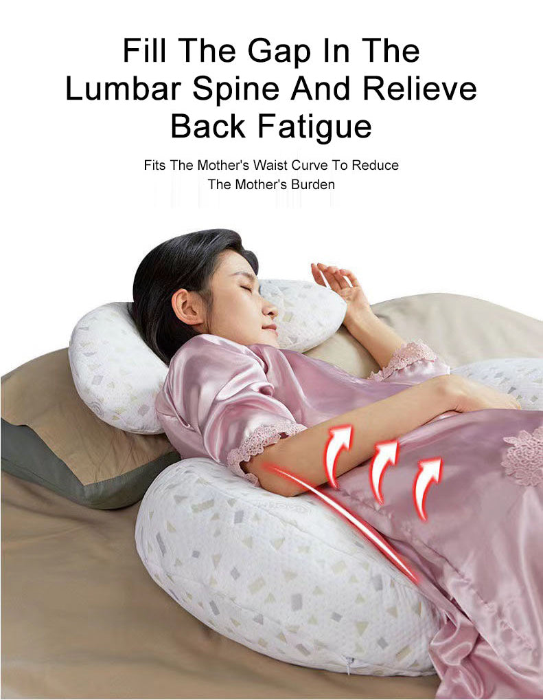 Waist protection side sleeping pillow