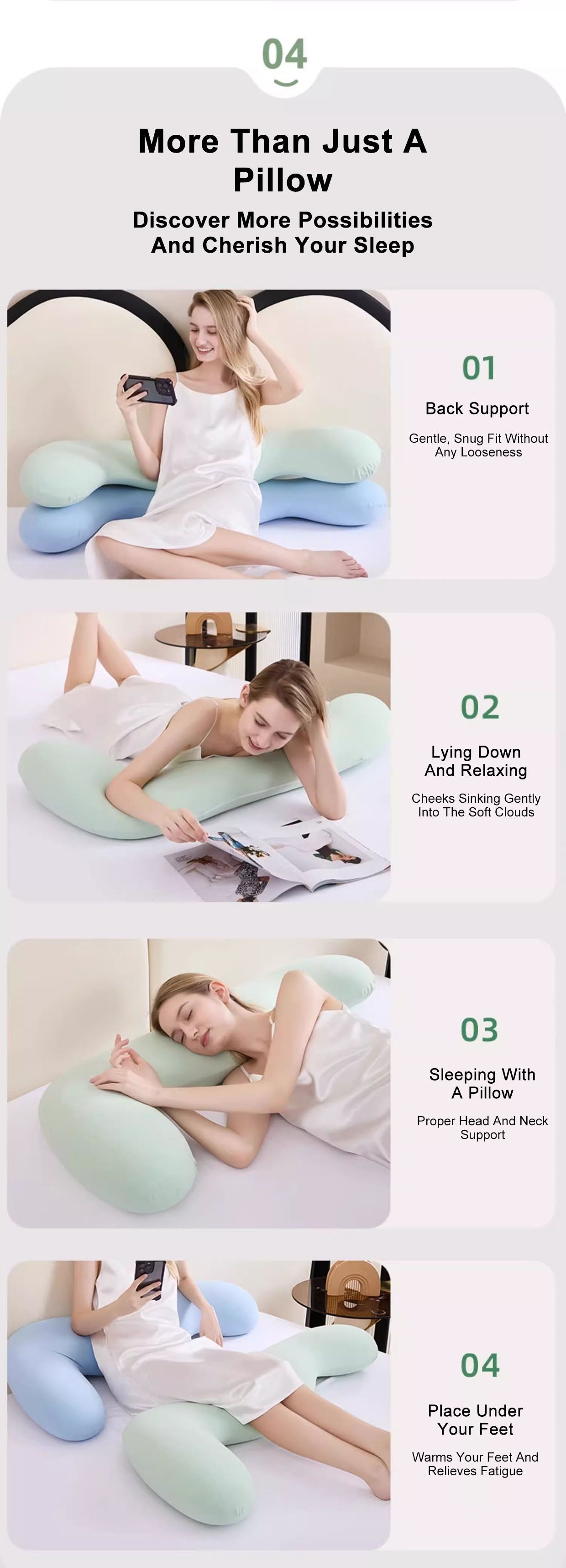 Memory Foam Special Leg Pregnant Clamp Pillow