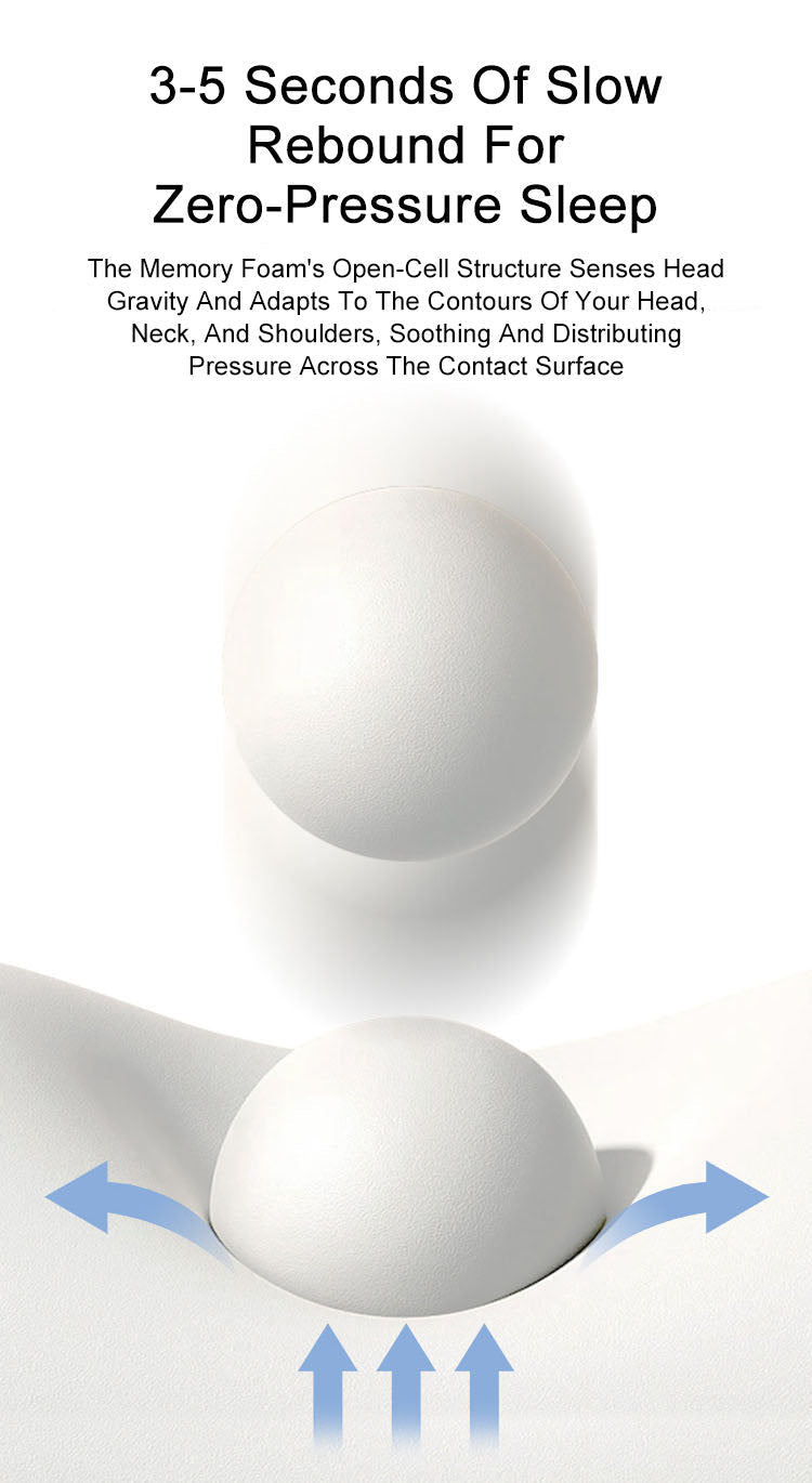 memory foam pillow slow-rebound non-slumping cervical support pillow for sleep