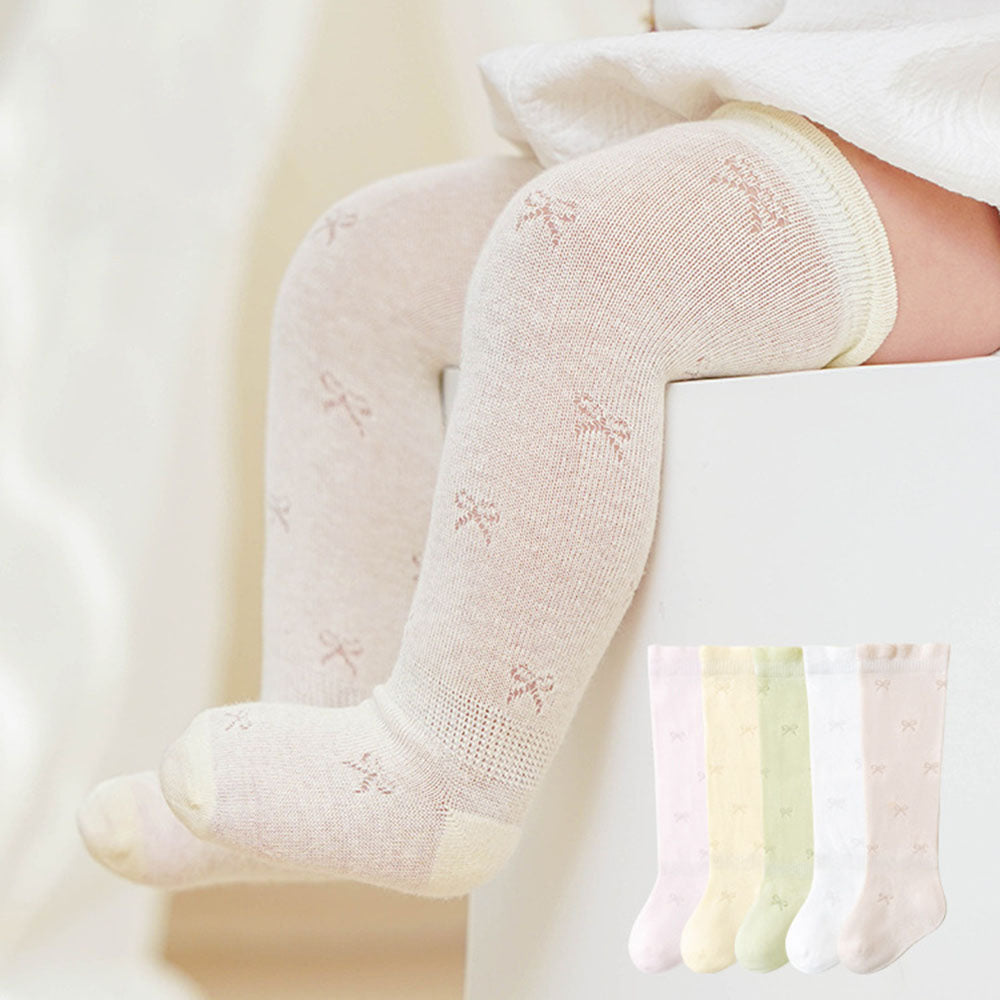 Baby socks summer ultra-thin mesh a-type cotton newborn baby girl anti-mosquito sock