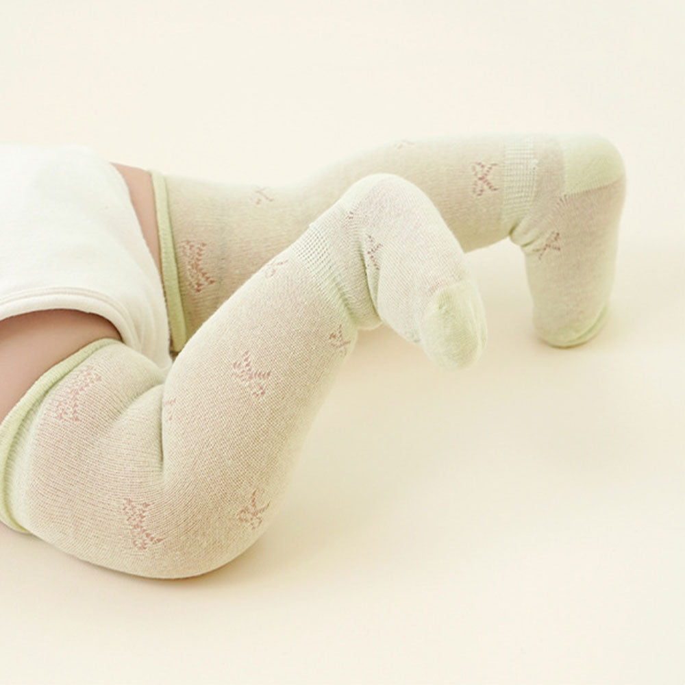 Baby socks summer ultra-thin mesh a-type cotton newborn baby girl anti-mosquito sock