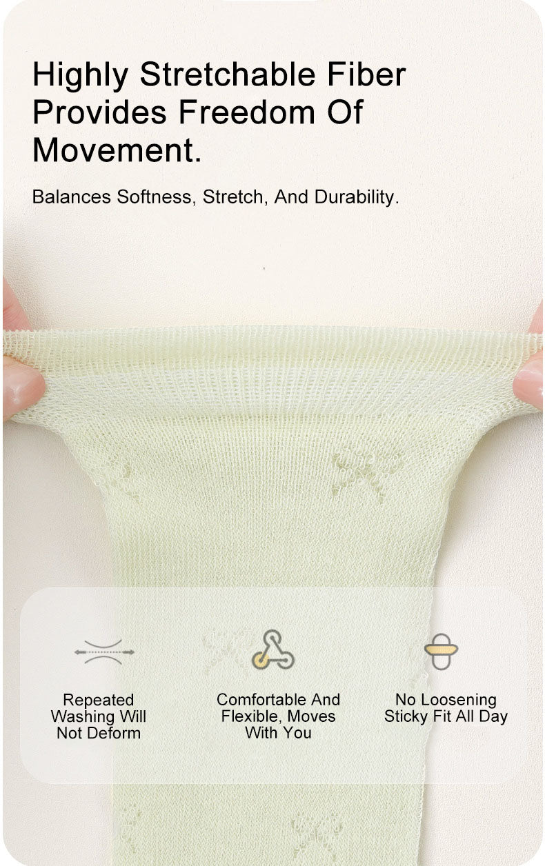 Baby socks summer ultra-thin mesh a-type cotton newborn baby girl anti-mosquito sock