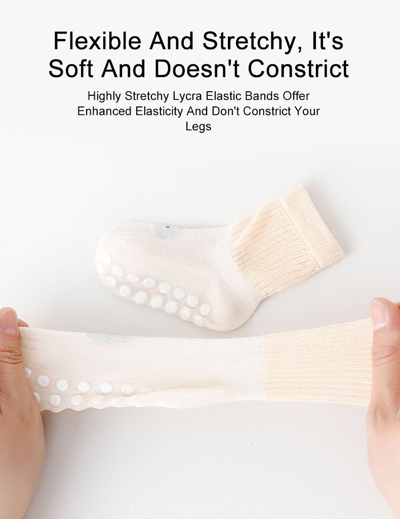 Baby socks summer mesh thin type a cotton newborn Non-slip socks