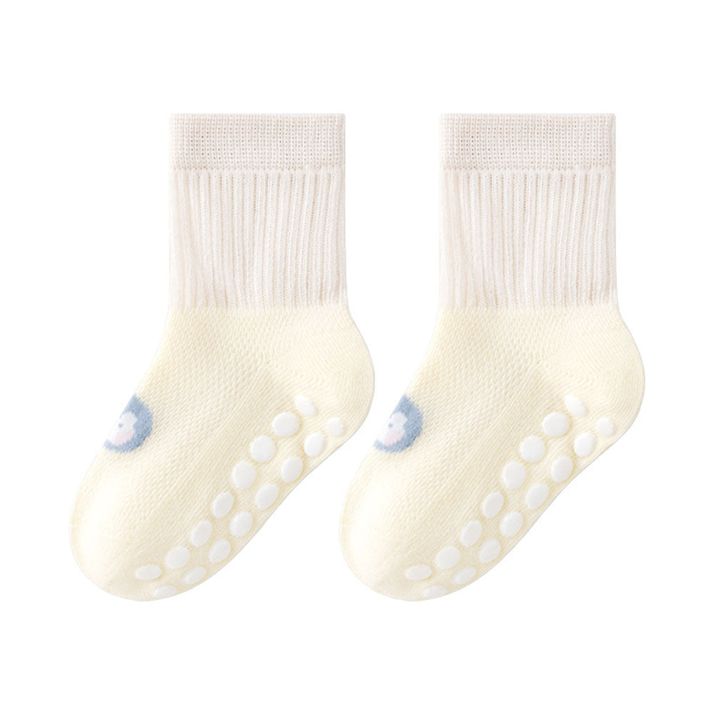 Baby socks summer mesh thin type a cotton newborn Non-slip socks