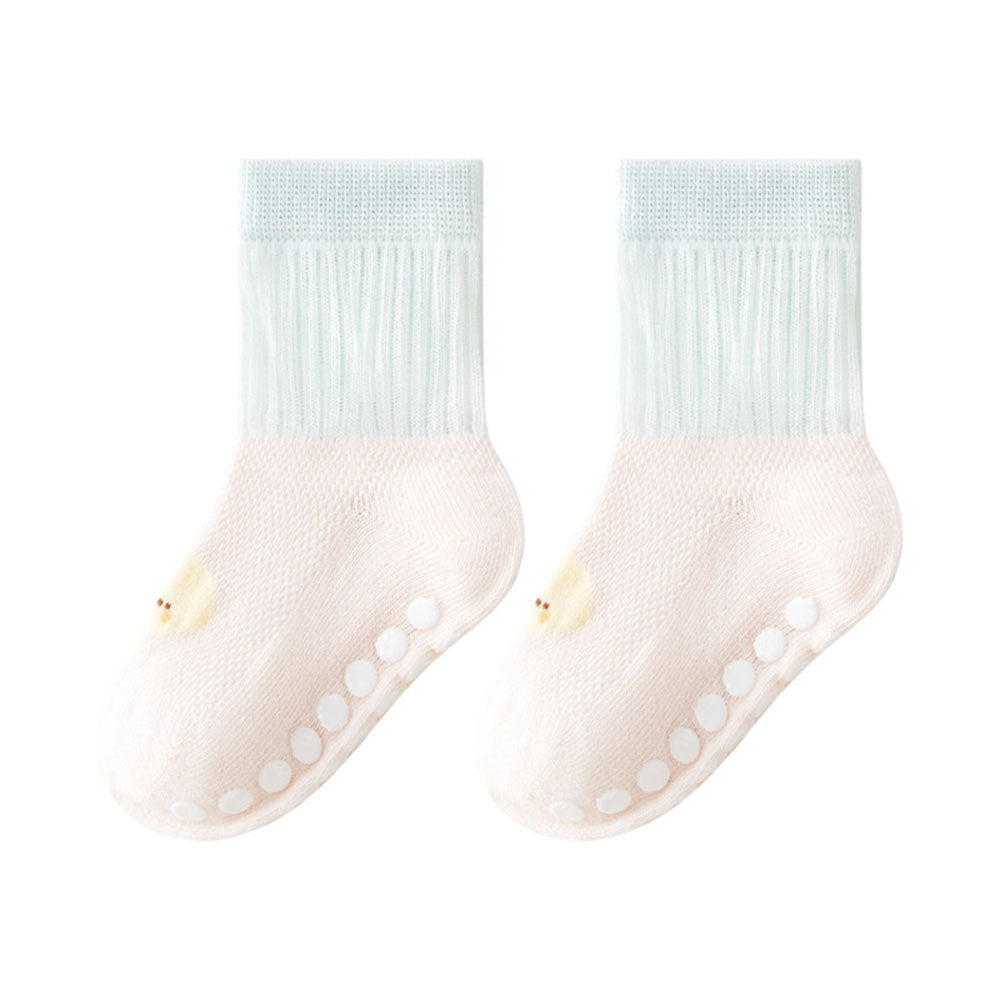 Baby socks summer mesh thin type a cotton newborn Non-slip socks