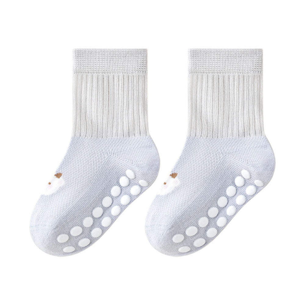 Baby socks summer mesh thin type a cotton newborn Non-slip socks