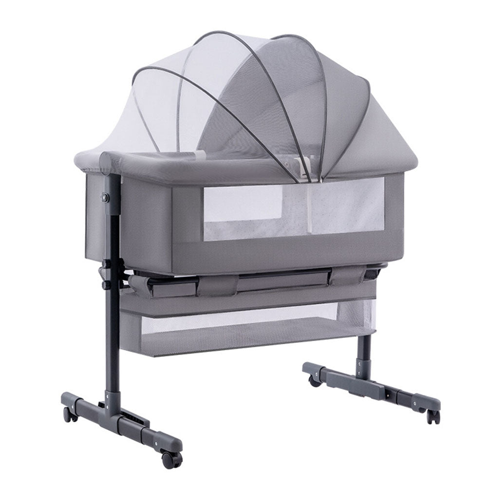 Baby Newborn Bed Splicing Large Rocking Cradle Bed Multifunctional Movable Foldable
