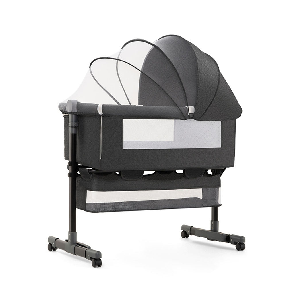 Baby Newborn Bed Splicing Large Rocking Cradle Bed Multifunctional Movable Foldable