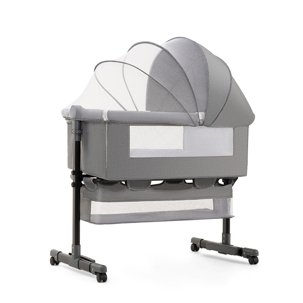 Baby Newborn Bed Splicing Large Rocking Cradle Bed Multifunctional Movable Foldable