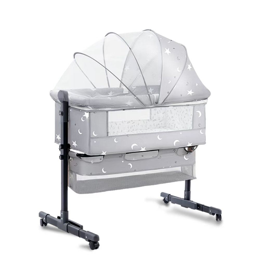 Baby Newborn Bed Splicing Large Rocking Cradle Bed Multifunctional Movable Foldable