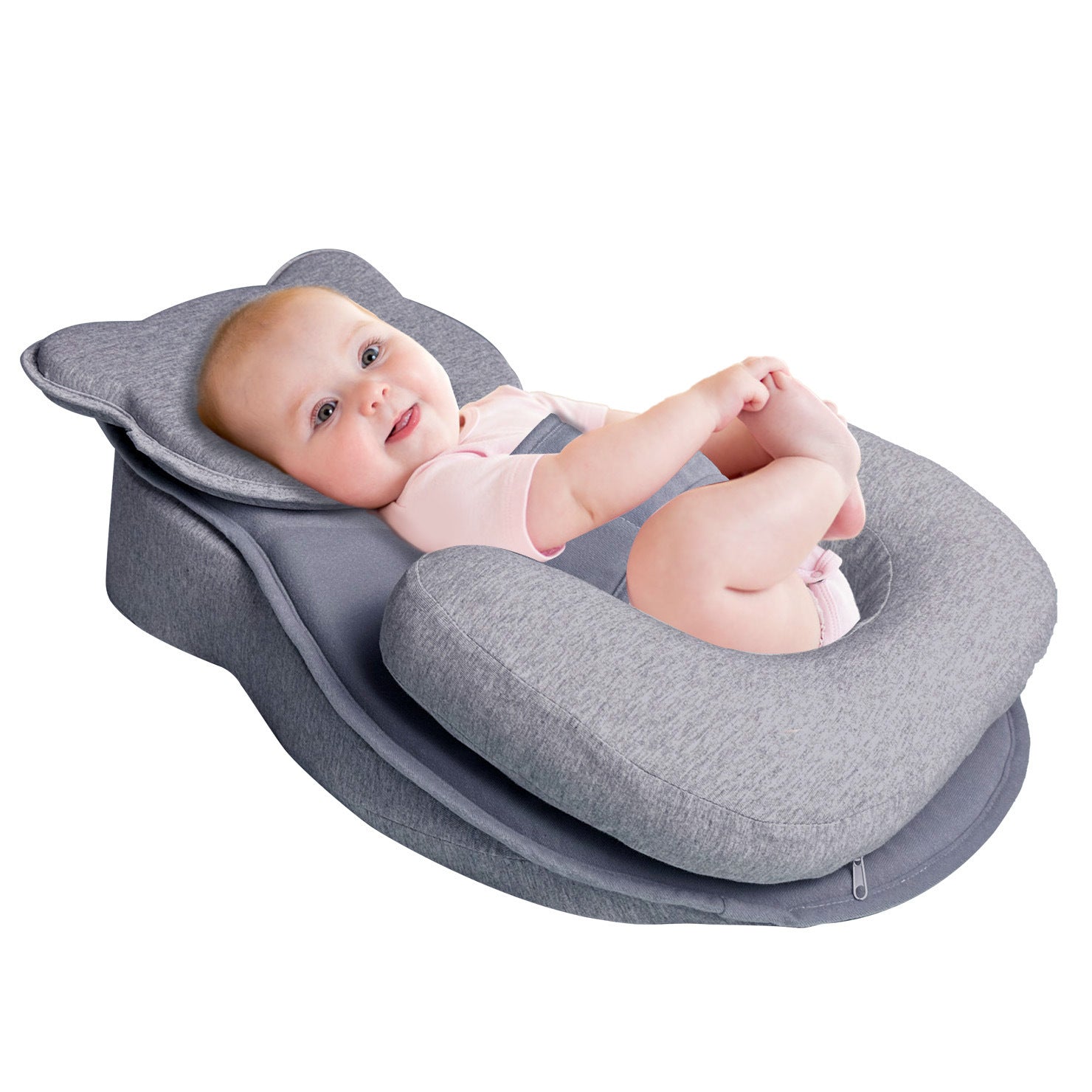 Baby Anti-Spill Reflux Breast Feeding Slope Nursing Pillow Lounger Prevents Flat Head