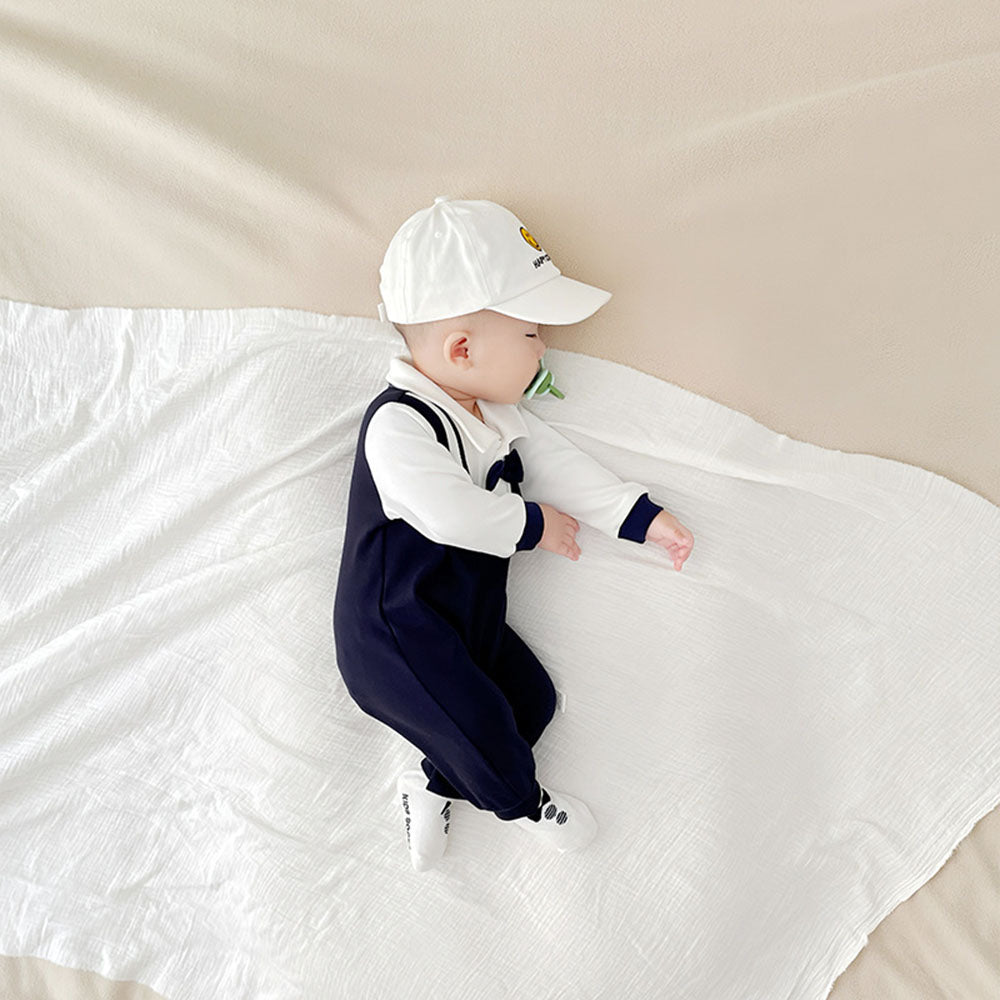 Baby Newborn gentleman romper autumn long-sleeved First Birthday Party Dress