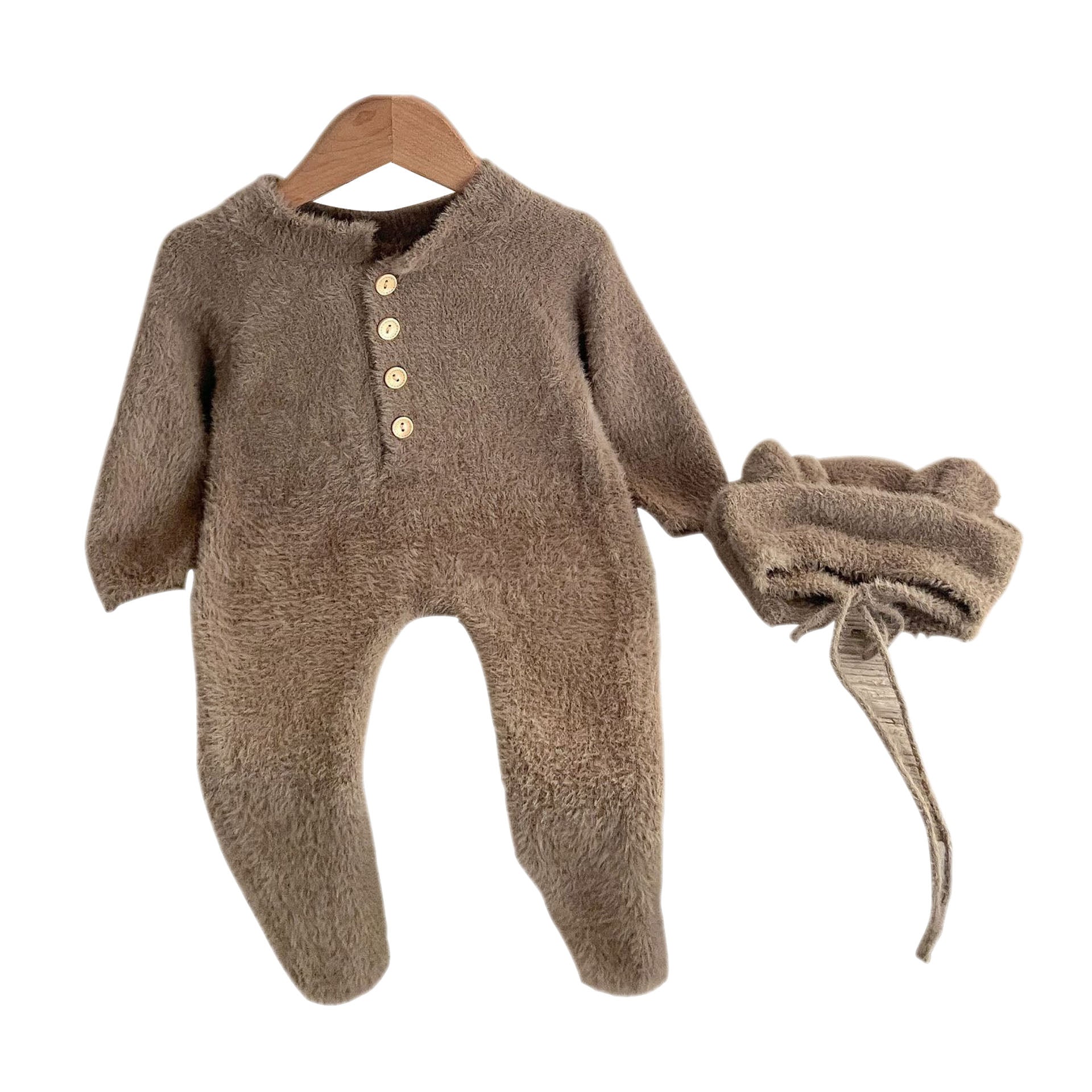 Baby winter onesie baby 100-day clothes mink fleece romper