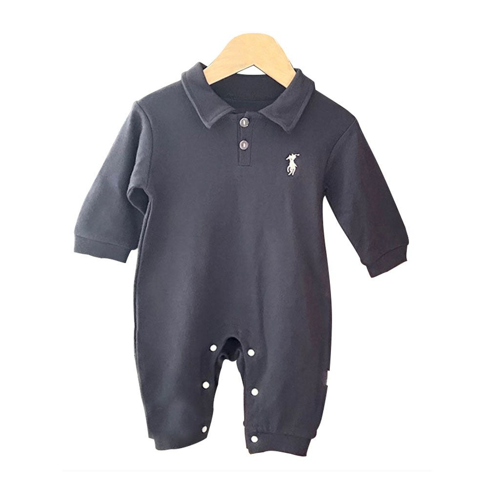 Baby jumpsuit infant and toddler Polo long-sleeved romper Thin