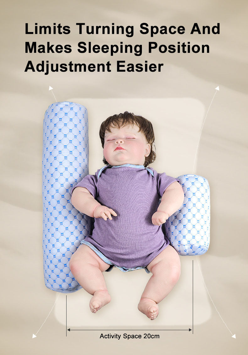 Baby anti-choking pillow for secure sleeping and preventing falls soothing side sleeper