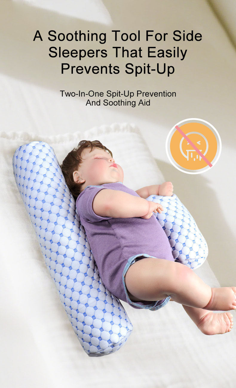 Baby anti-choking pillow for secure sleeping and preventing falls soothing side sleeper