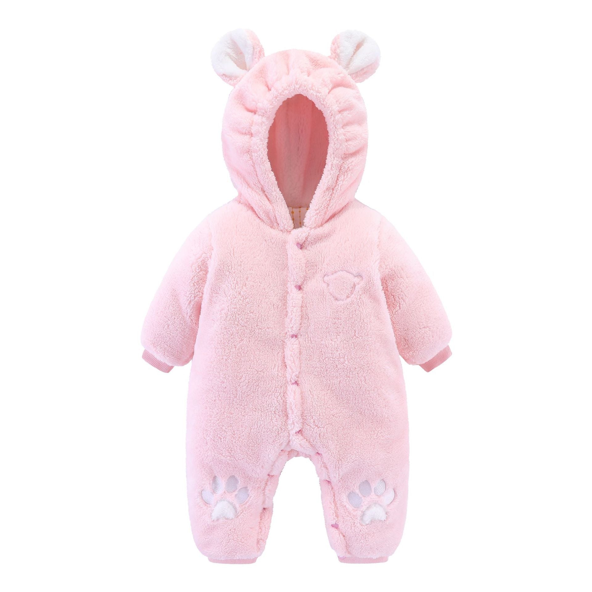 newborn baby's quilted bodysuit Romper for winter outdoor