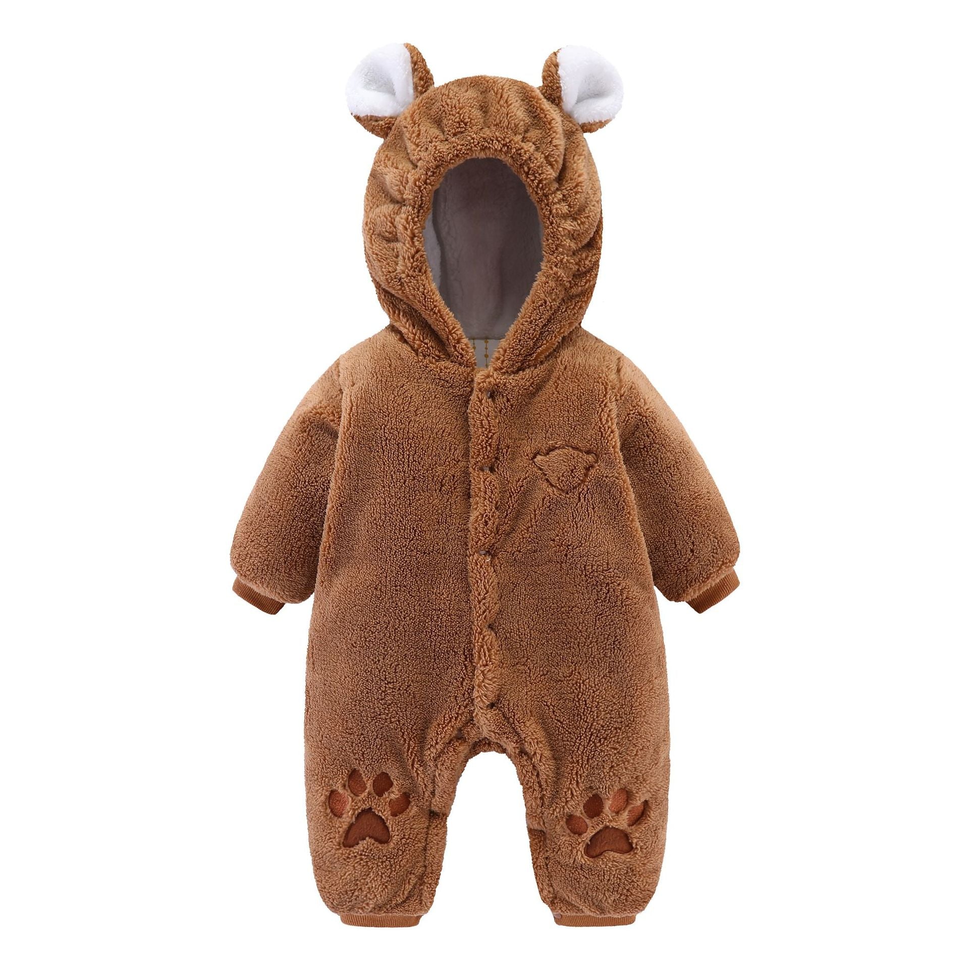 newborn baby's quilted bodysuit Romper for winter outdoor
