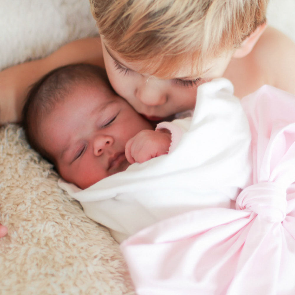 Newborn baby swaddle sash bow ribbon 7 colors