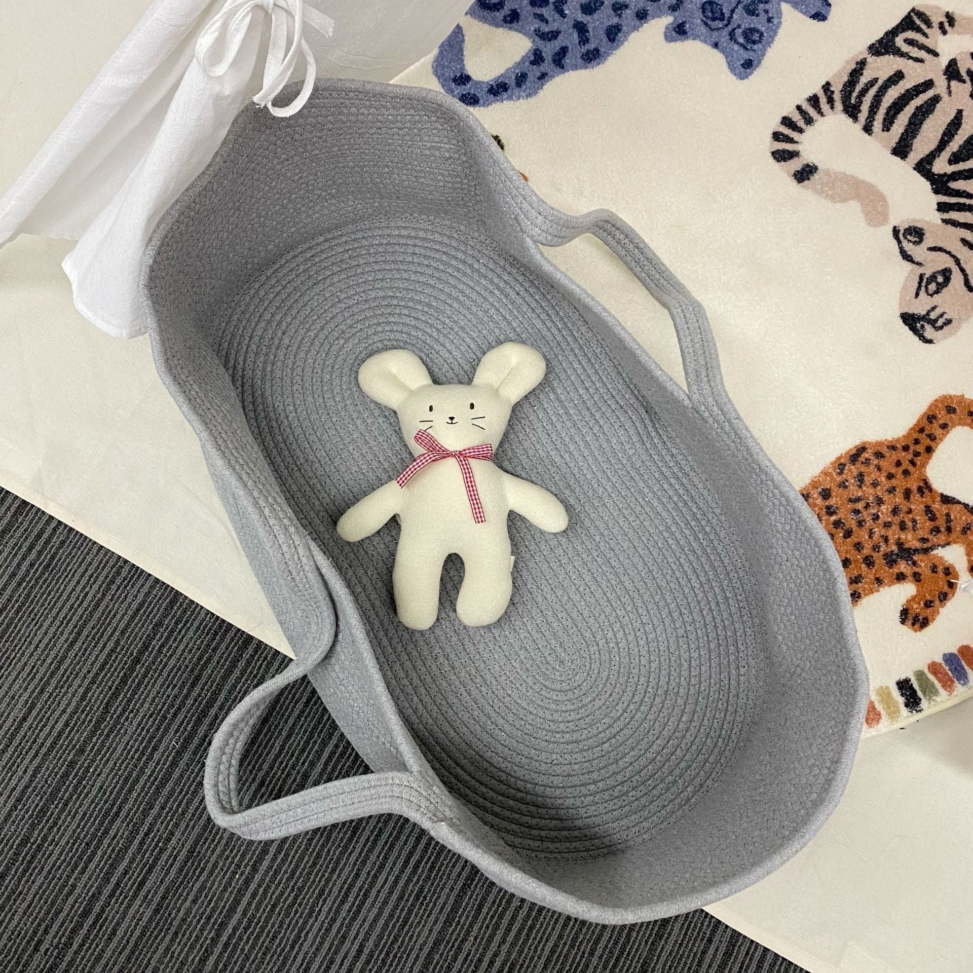 Portable Baby Newborn Moses Basket Bed with Pad Pillow