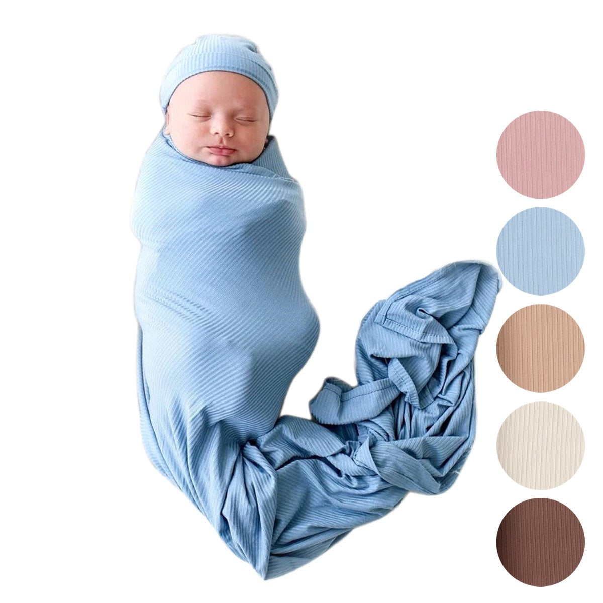 Luxury Baby Swaddler and Headband Set Perfect for Newborns Toddler