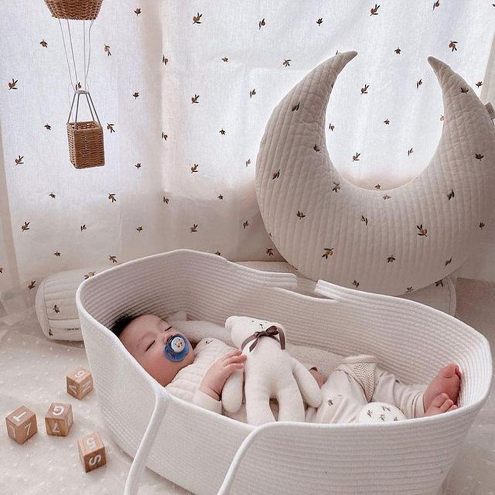 Portable Baby Newborn Moses Basket Bed with Pad Pillow