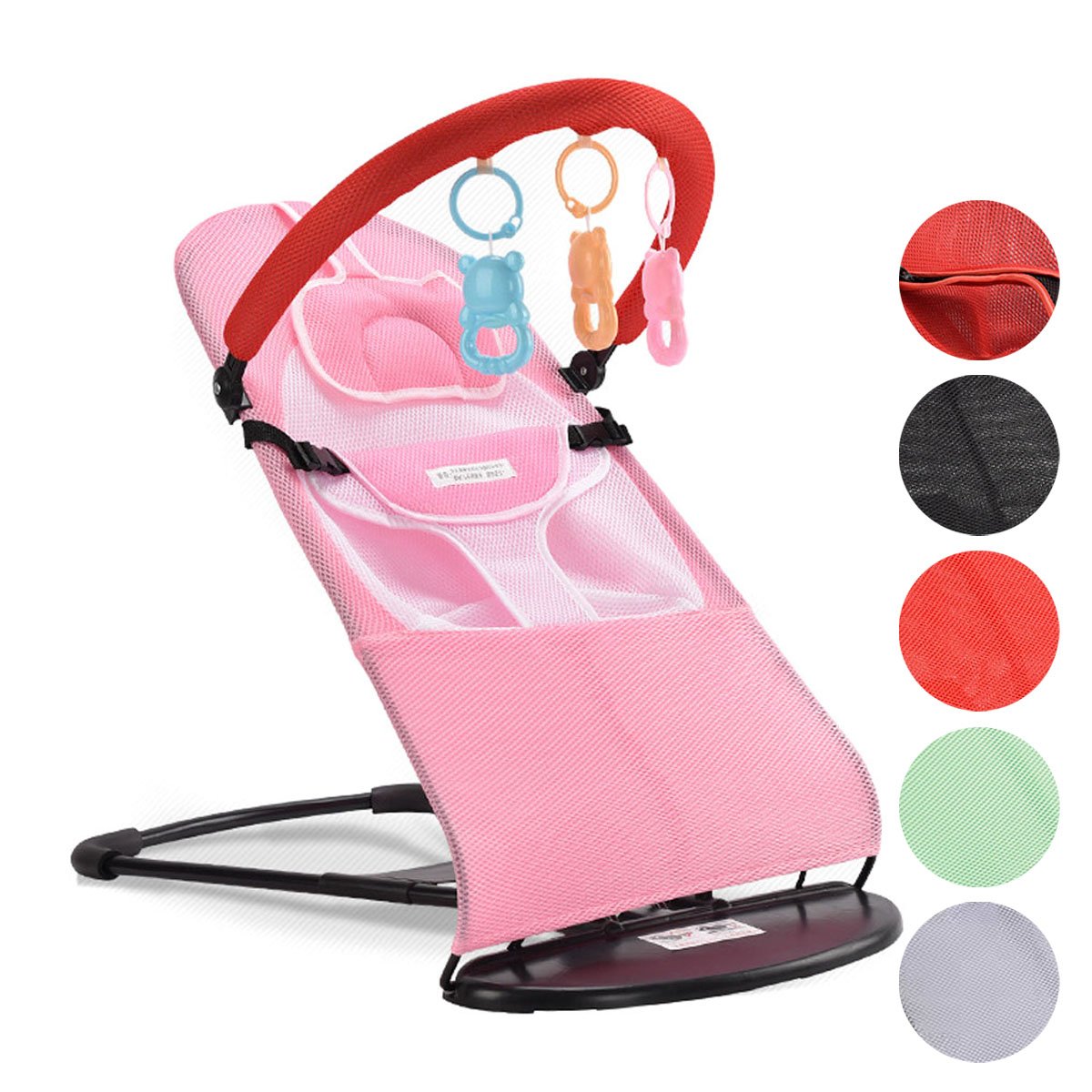 Ergonomic Baby Rocker for refux Bouncer Swing Cradle Portable Cozy