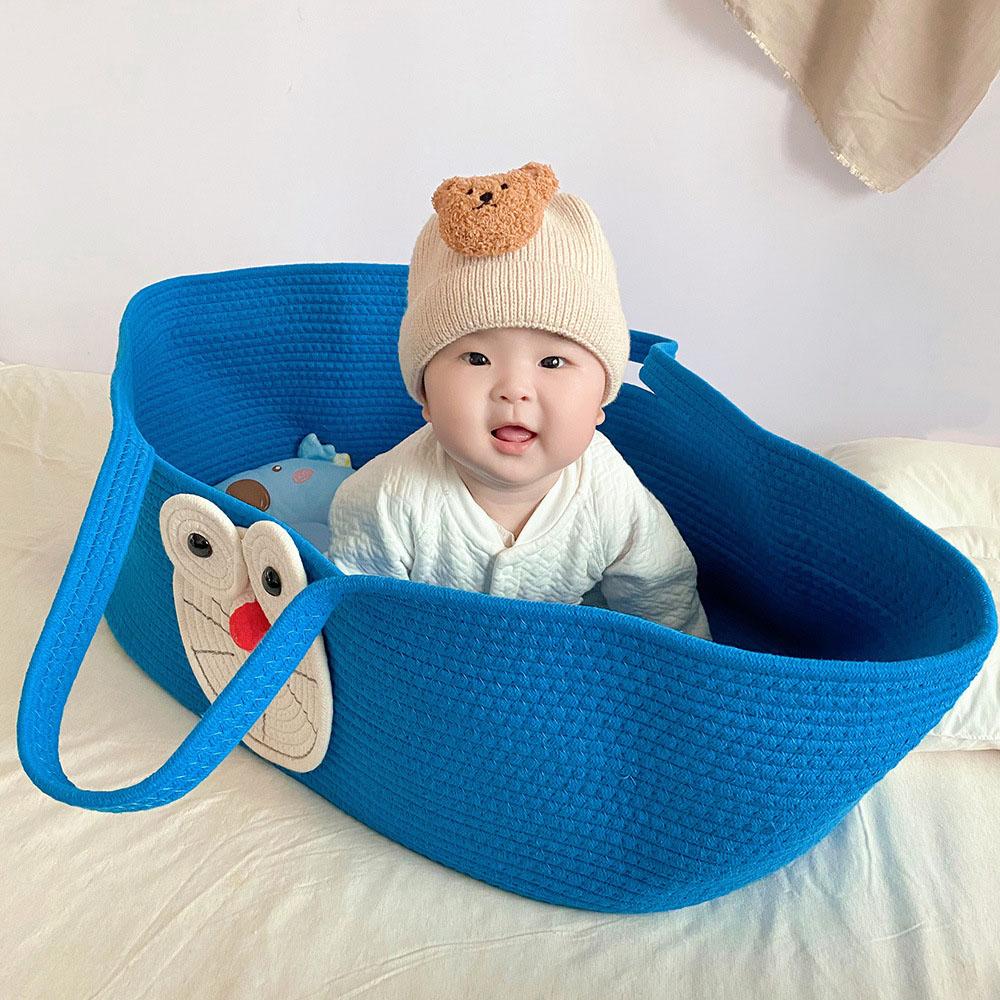 Portable Baby Newborn Moses Basket Bed with Pad Pillow