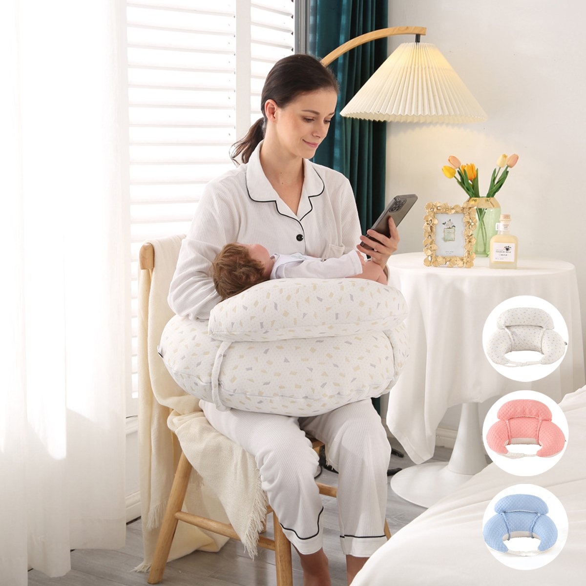 Nursing Feeding Pillow Breastfeeding For Mom Baby Newborn Multi-Functional Support