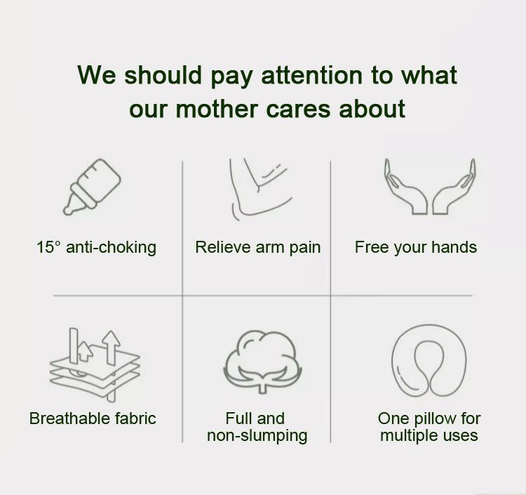 Mom Nursing Angled breastFeeding Support Pillow Baby Lounger Anti Reflux