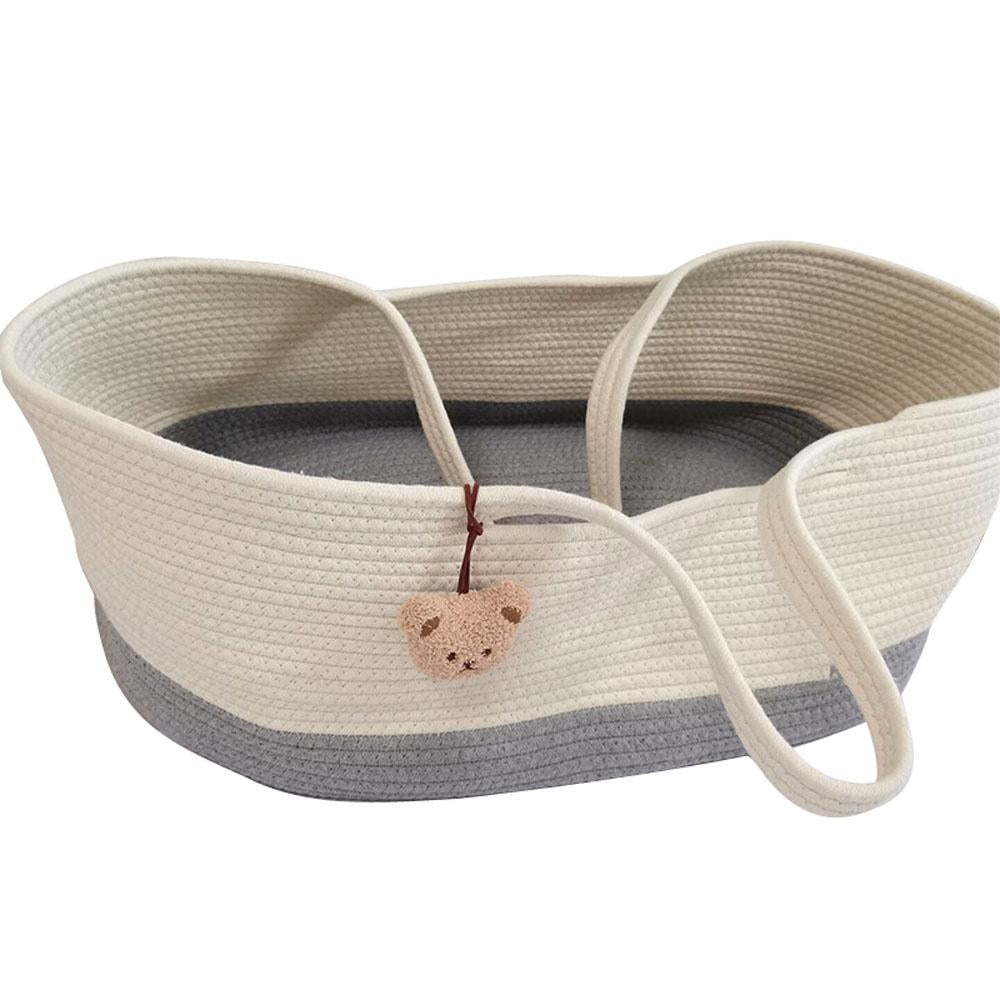 Portable Baby Newborn Moses Basket Bed with Pad Pillow